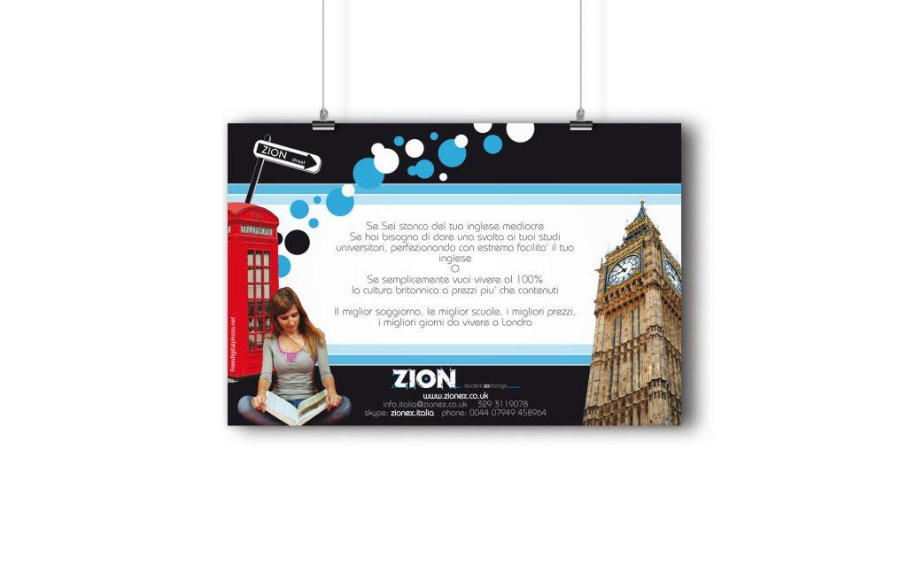 Poster design Zion student exchange