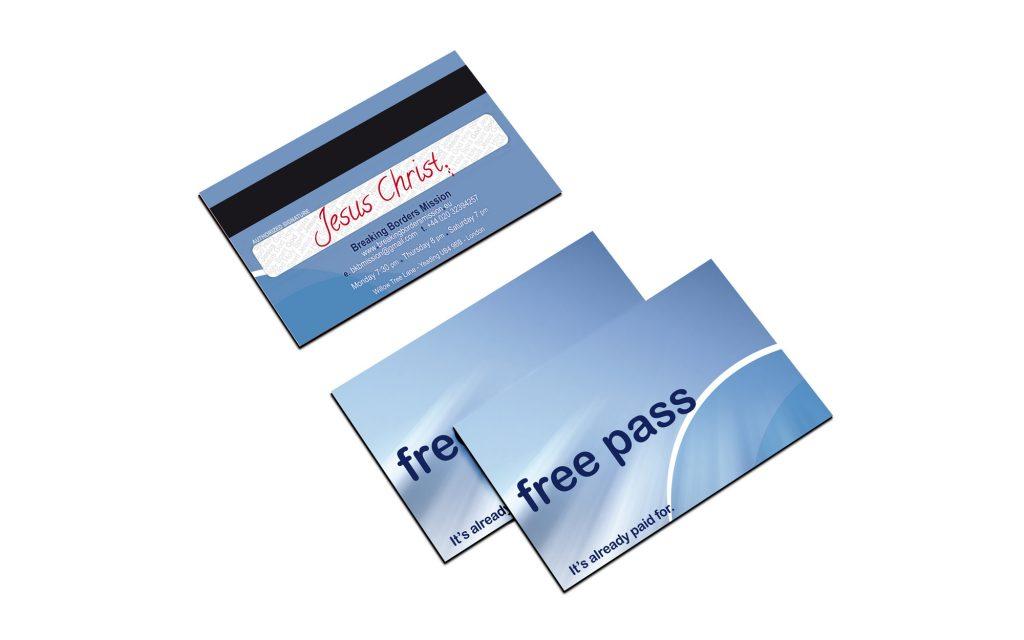 Business card design - Free Pass