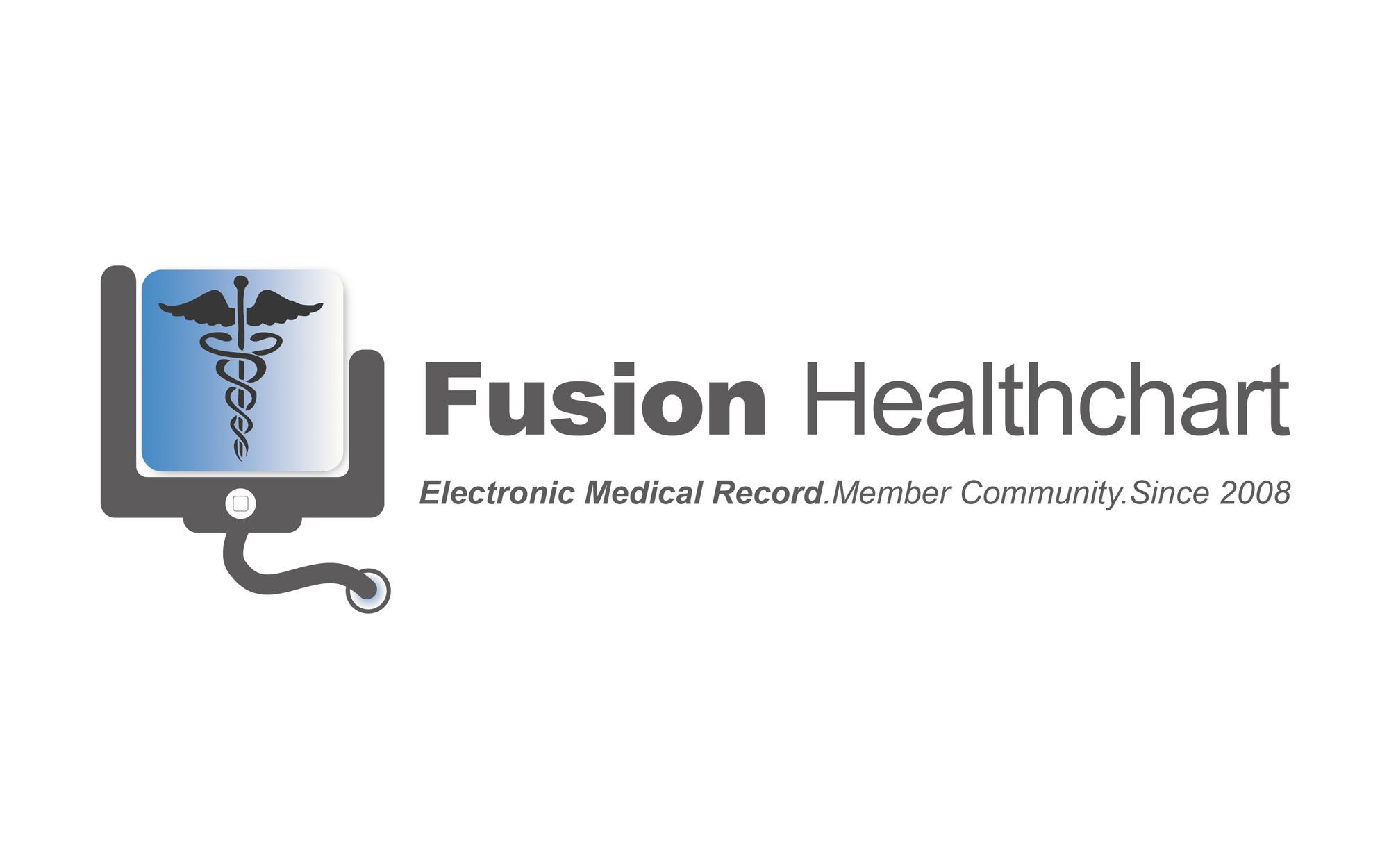 Logo design Fusion Healthchart medical health
