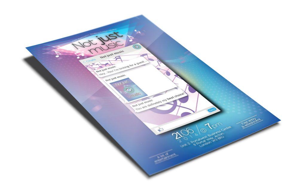 leaflet design not just music