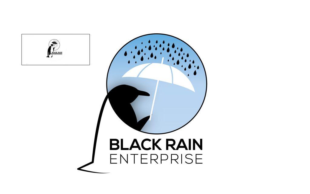 logo restyling black rain enterprise