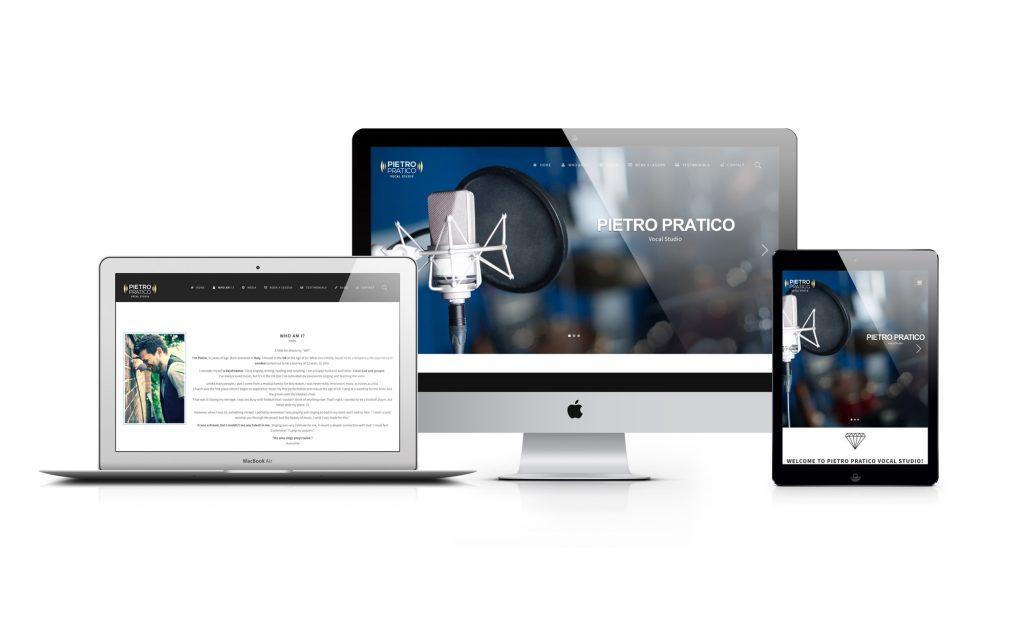 Sito internet responsive - Pietro Pratico' Vocal Studio insegnante di canto