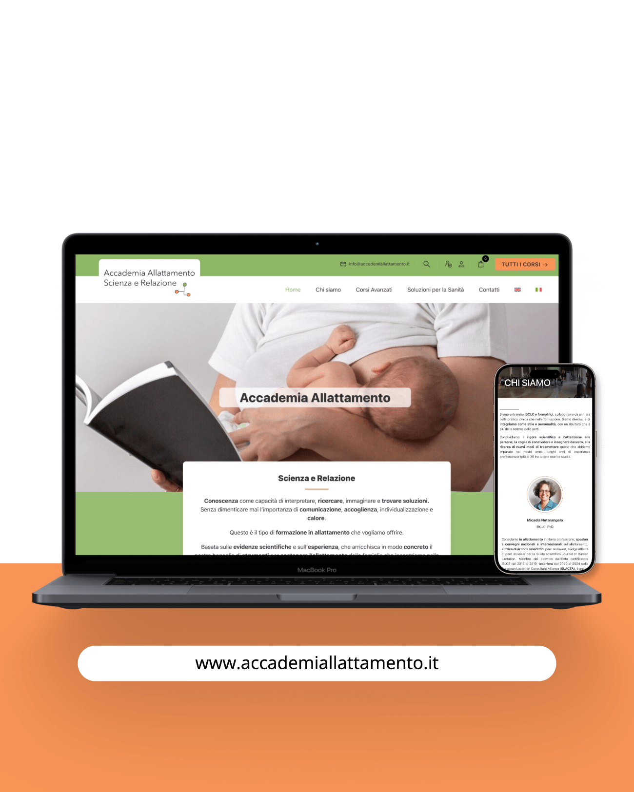 202308 Sitoweb multilingua piattaforma corsi accademiallattamento